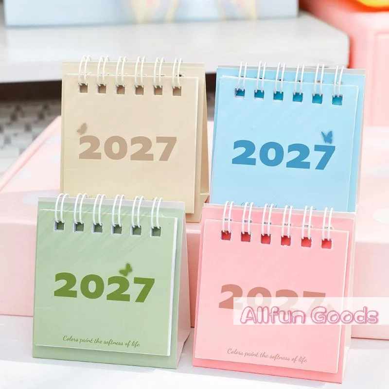 [TG835]2027 Minimalist Style Monthly Desk Calendar With Memo Notes For Home Office School Planning Organizing