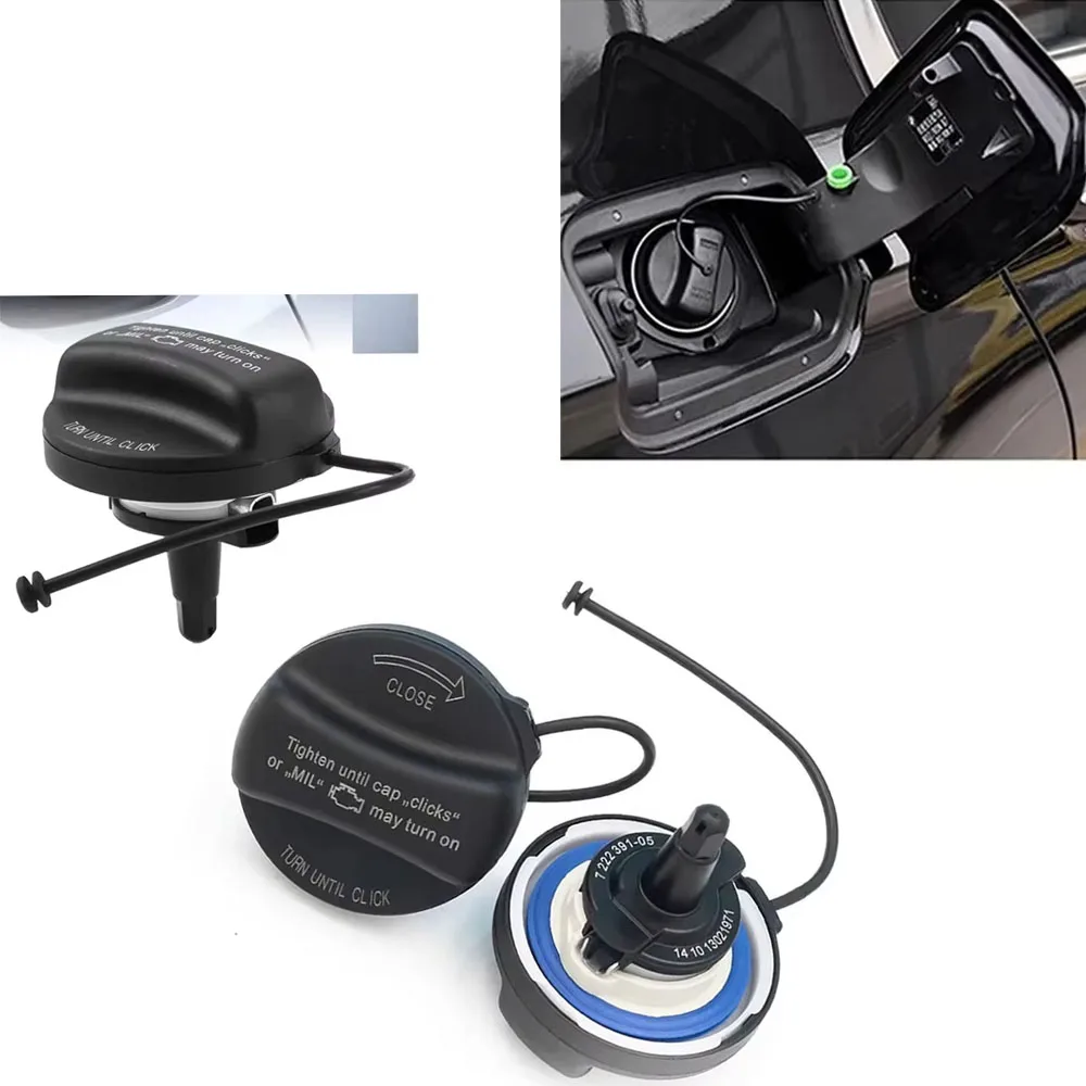 Car Fuel Gas Tank Filler Cap Cover for BMW E92 E90 E60 E46 X1 X5 X6 Z4 Mini Cooper Accessories Black