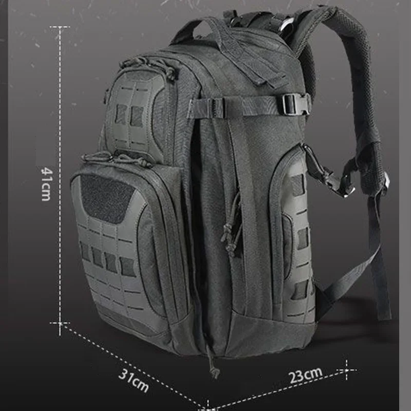 YAKEDA 600D MOLLE Tactical Backpack Assault Pack 40L Waterproof Outdoor Travel Camping Climbing Hiking Bag Mens Rucksack view 6