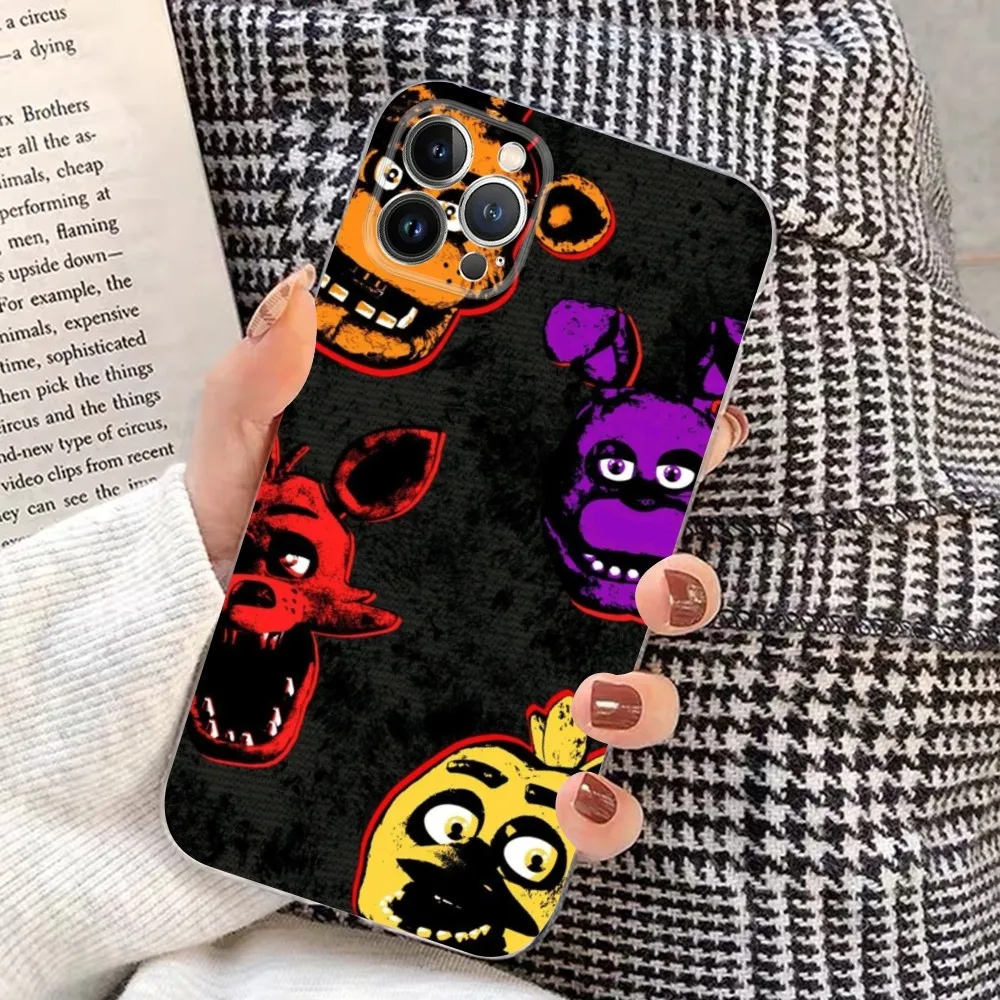 Fnaf Five-nights-At-Freddys Anime Phone Case For IPhone 15 14 13 12 Mini 11 Pro XS Max X XR SE 6 7 8 Plus Soft Silicone Cover