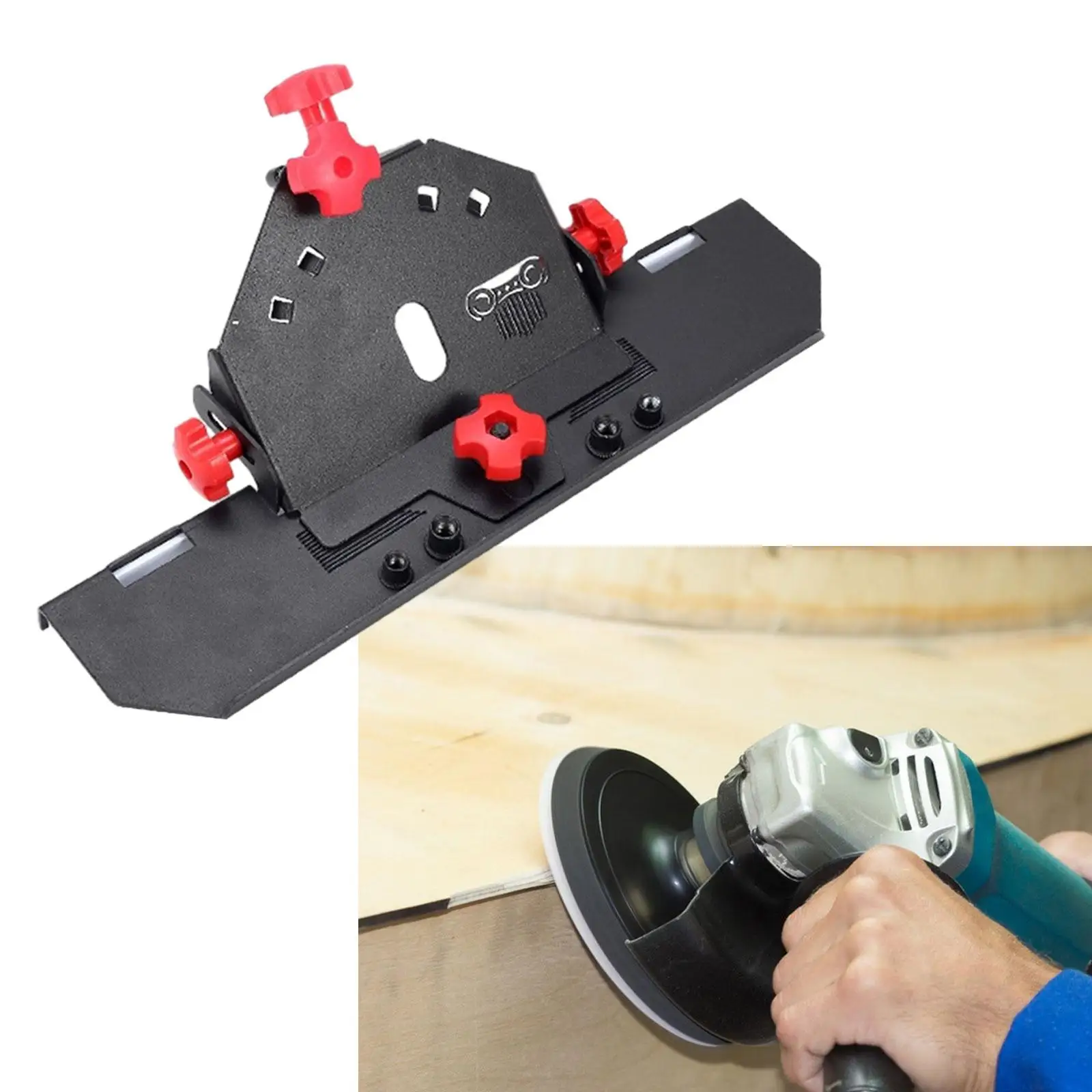 45° Tile Chamfering Stand Holder Accessory Attachment Adjustable for 115 125 Angle Grinder Versatile Compact Easily Install