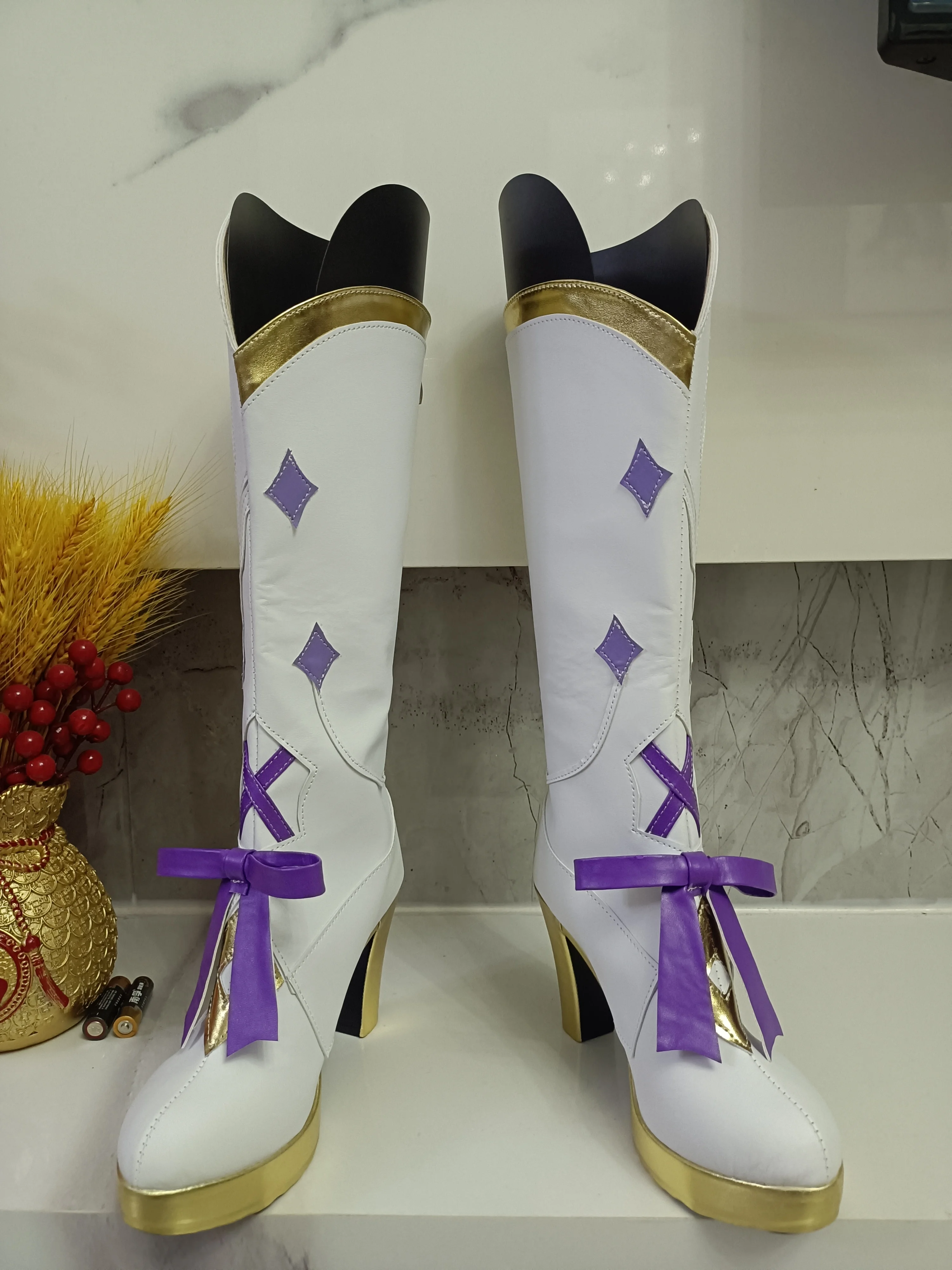 Elysia Cosplay Shoes, Botas do Jogo, Anime, Festa de Carnaval, Dia das Bruxas, Natal, Honkai Impact 3, W3050