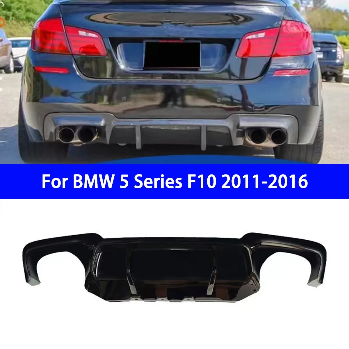 

Suitable for BMW 5 Series F10 2011-2016 Modified M5 Model Rear Lip Replacement with PP Material