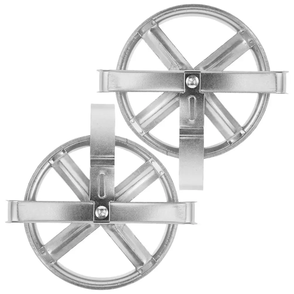 

2pcs Clothesline Pulley Iron Deep Groove Heavy Duty Rope Puller Weatherproof Cable Metal Laundry Line Hardware Outdoor