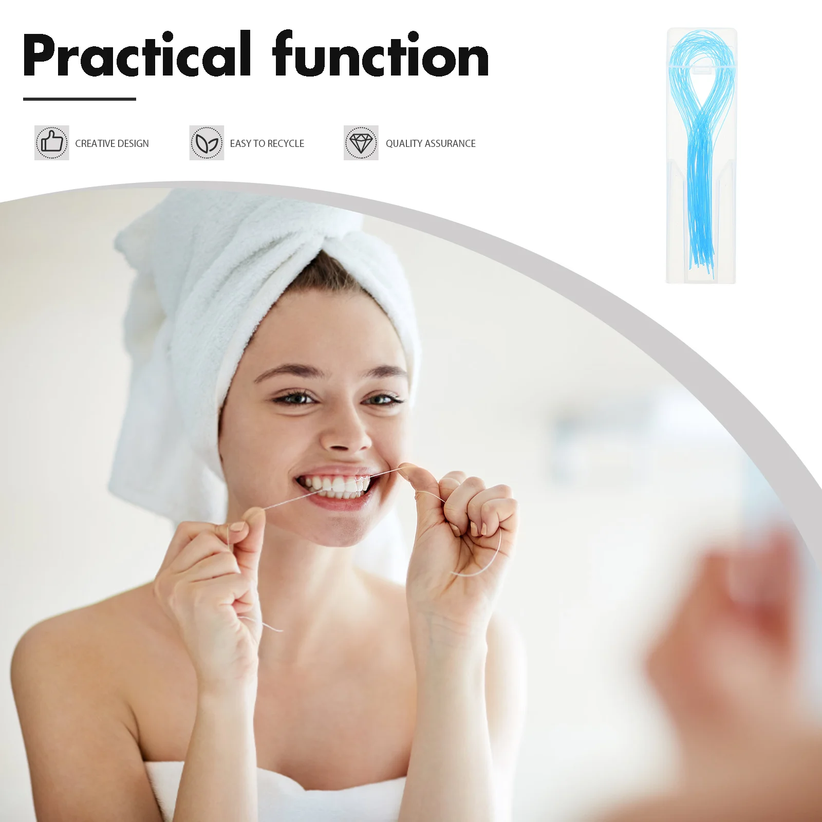 Threaders de fio dental de alta resistência náilon para chaves ortodôntico fio dental fácil glide portátil ferramenta de limpeza dos dentes para