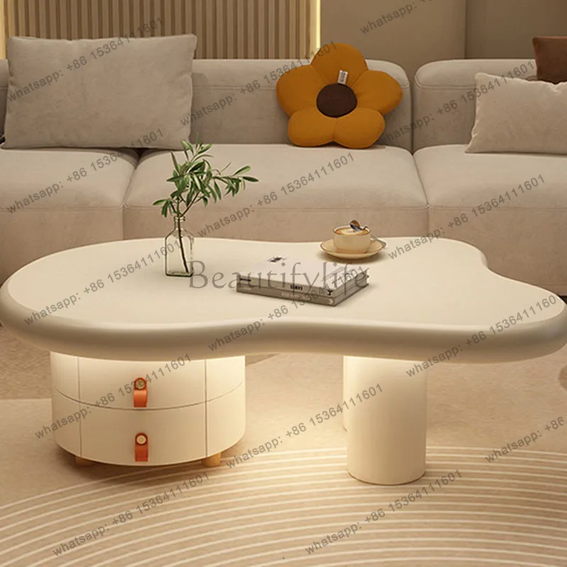 XX.Drawers Minimalist Coffee Table Aesthetic Space Saving Simple Unique Wood Side Table Designer Modern Meubles Home Furniture
