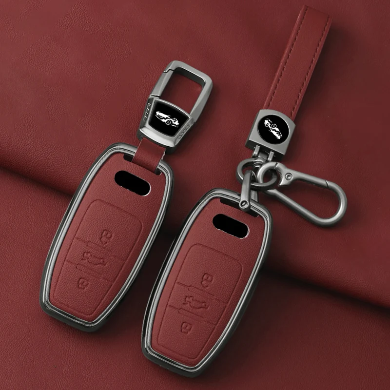 

Автомобильный металлический чехол для ключа, оболочка для Audi A1 A3 A4 A5 A6 A7 A8 Q3 Q5 Q7 S4 S5 S6 S7 S8 R8 TT, защитный чехол, аксессуары для ключа