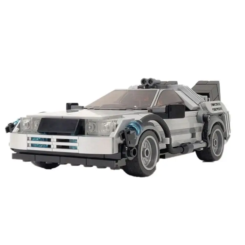 MOC Deloreaned Back to the Future Building BlockTruck Time Machine Assembly Technology ScienceFiction Racing Children\'s Gifts