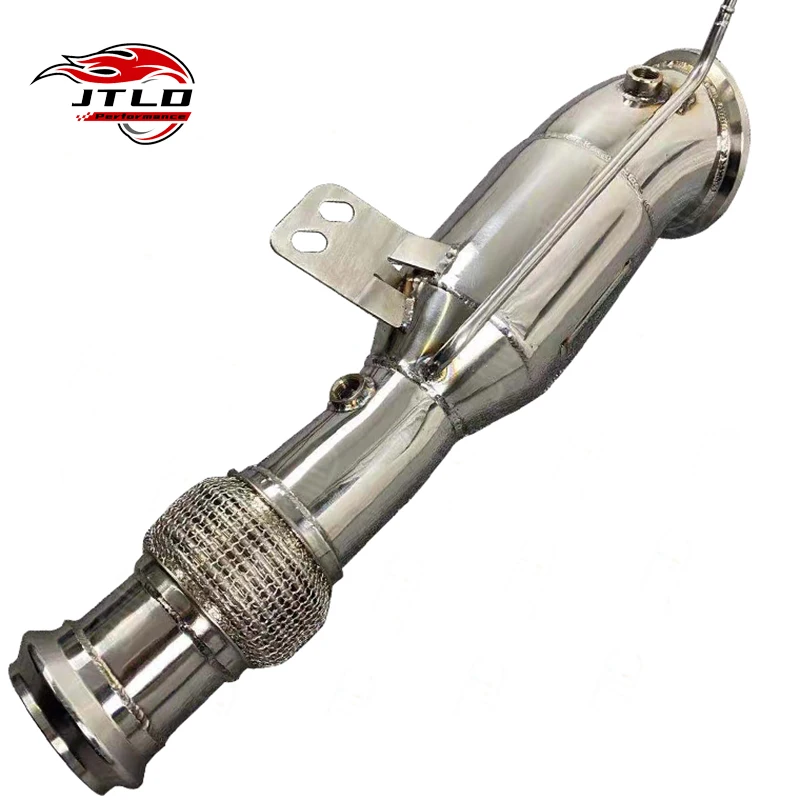 

JTLD нержавеющая сталь без кошачьего интерфейса с шаровой головкой, выхлопная труба для BMW B58 M240i M340i G20 G21 2019 + OPF