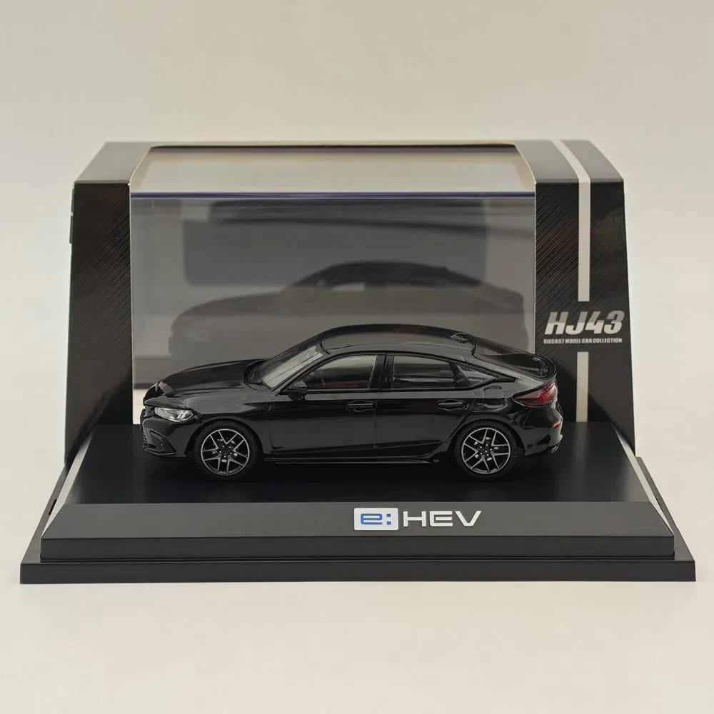 Hobby Japan 1/43 (FL4) e:HEV Crystal Black Pearl HJ433003BK Diecast Models Car Limited Collection Auto Toys Gift