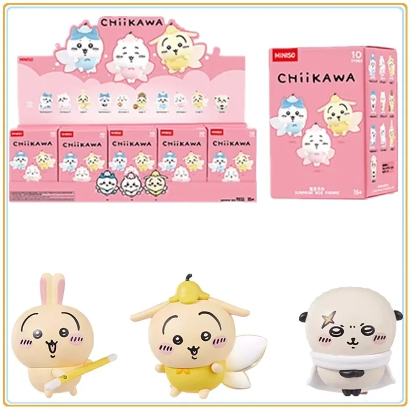 

Miniso Chiikawa, одежда для сна, смена лица, слепая коробка, кулон, счастливый компаньон, подарок для мальчиков и девочек, праздничные подарки-сюрпризы