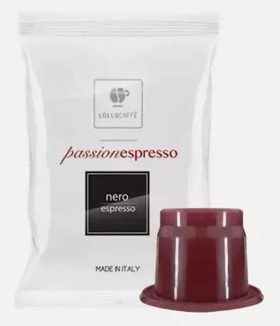Café Lollo Black Passionespresso, capsules compatibles avec Nespresso, lot de 200 capsules, fabriqué en Italie