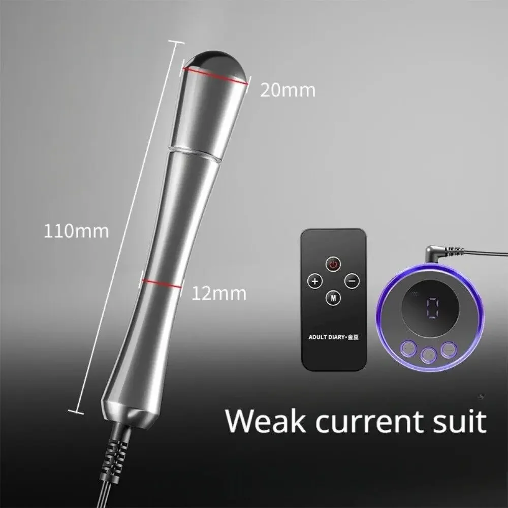 Electric Shock Metal Limit Speculum Dilator Female Plug New G-point Stimulation Anal Massager Adult Sex Toy  Anal Toy Butt Plug