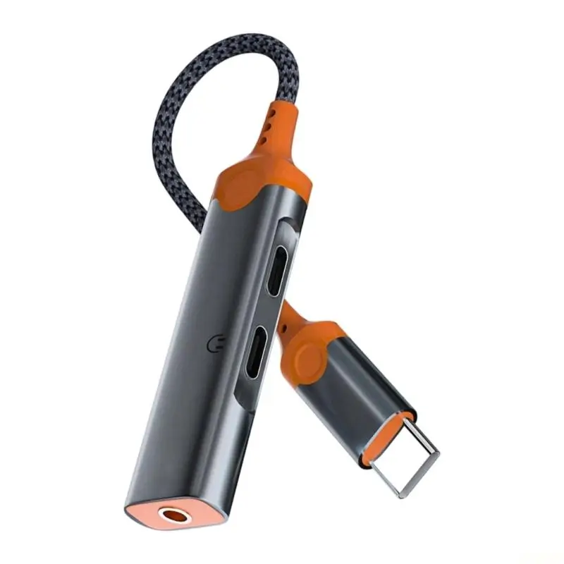 B03F Multifunctional USB C To 3.5Mm Adapter Supports PD60W Charging And Auditory