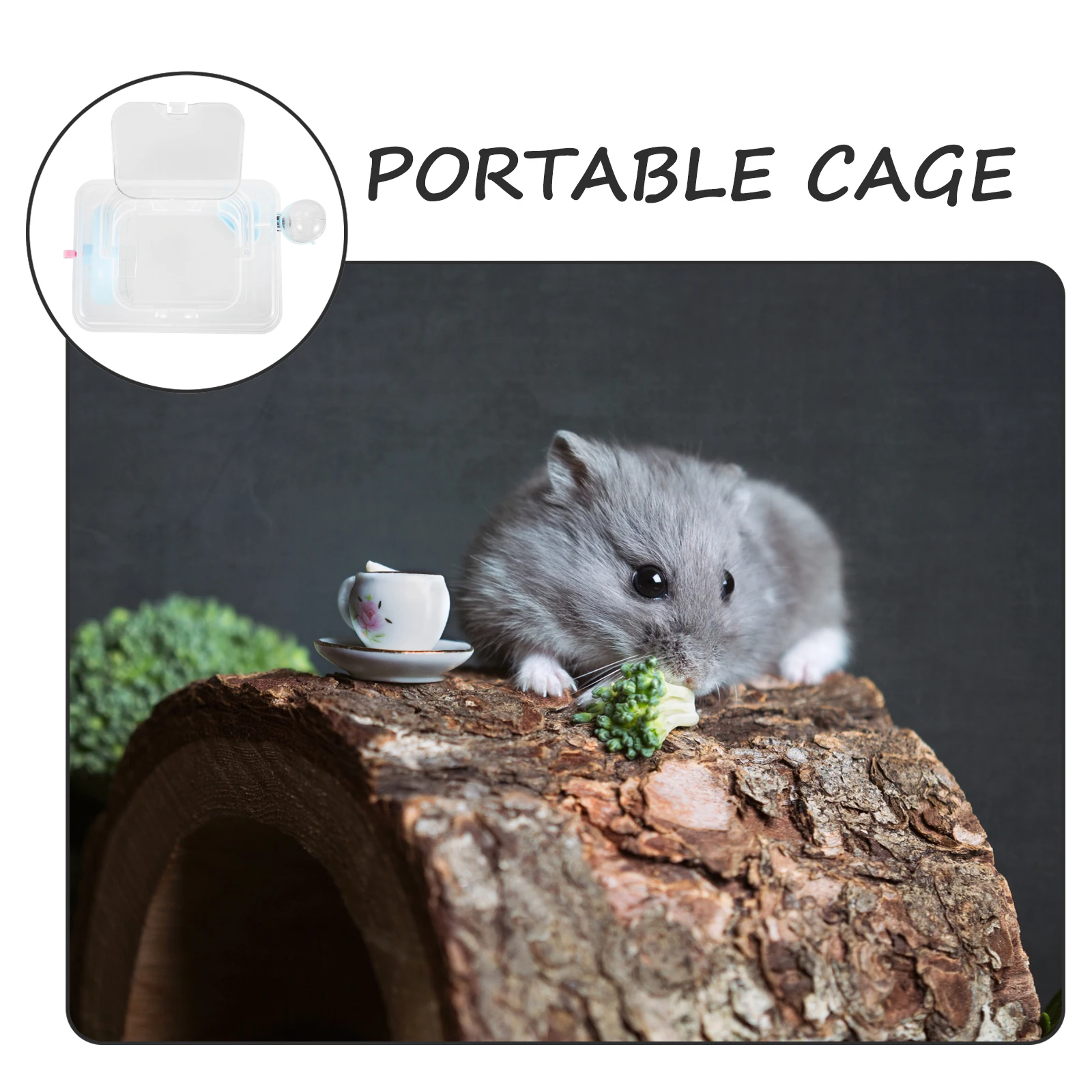 

Panoramic Small Pet Transparent Portable Travel Cage For Hamster Guinea Pig Mouse Ferret Hedgehog Rabbit Rat Mice Outdoor