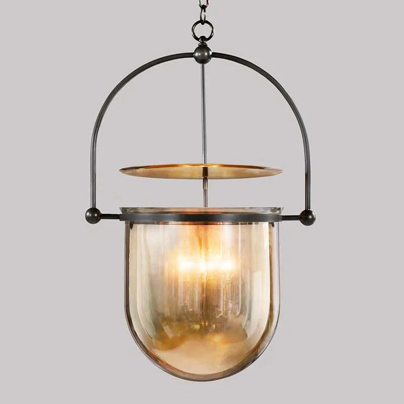 American retro glass restaurant, industrial style designer clothing store, hotel corridor, aisle, neoclassical chandelier