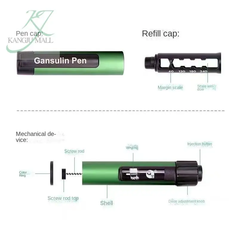 Sulin 3ml  Insulin Pen Syringe Universal Type Diabetes Pen Blood Glucose Insulin Injection Scale 1 Pen