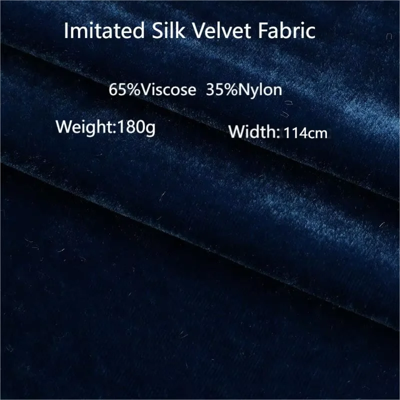 65%Viscose 35%nylon velvet imitation silk velvet skin-friendly fabrics for dress home wear pajamas fashion fabric