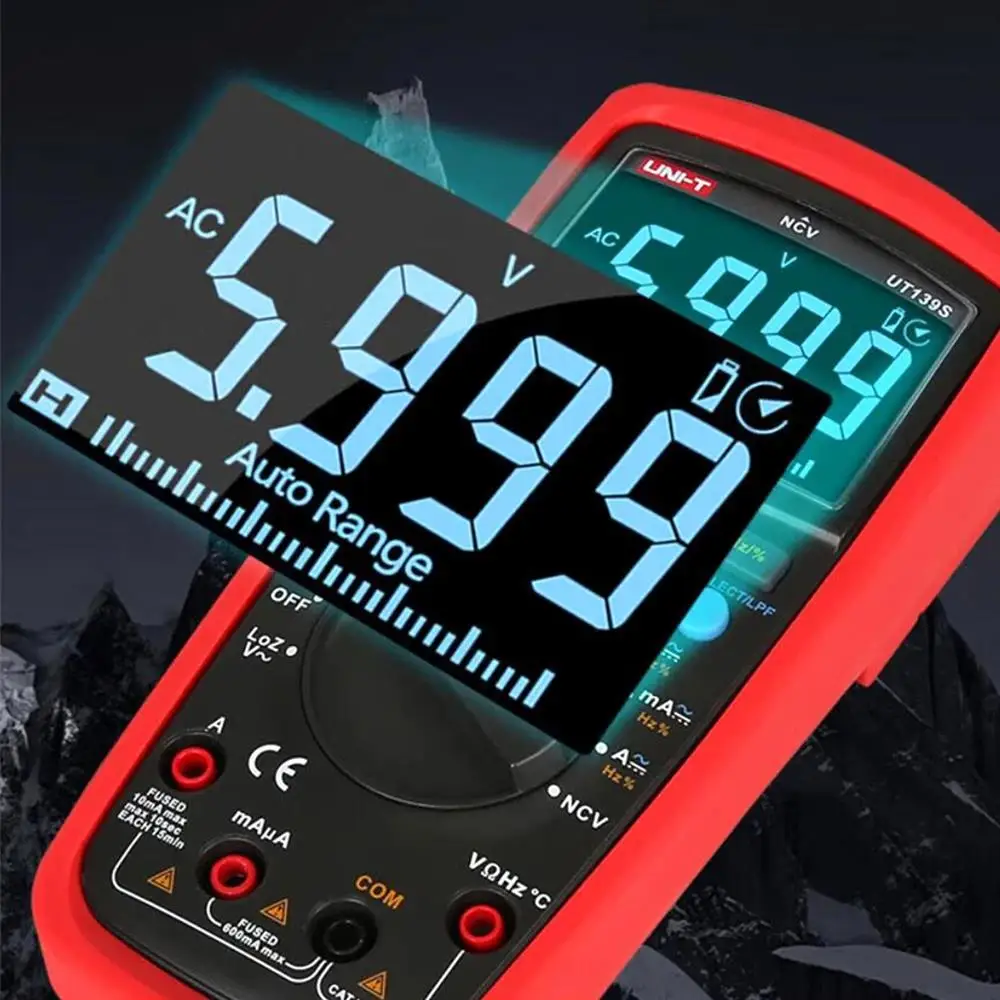 UNIT UT139S Multimeter Professional True RMS Digital Multimeters Temperature Probe LPF pass (low pass filter) function