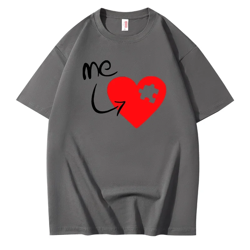 Summer new style couple's clothing made of linen, fashionable, romantic and affectionate. The loose and breathable short-sleeved