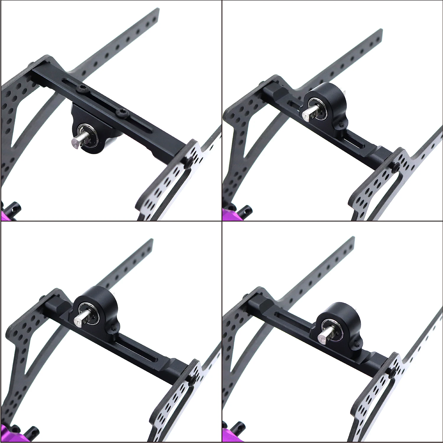 Metal Adjustable Carrier Bearing 70mm Width Transfer Case For 1/10 RC Crawler LCG Chassis Cheater Rigs 1.9 Shafty Comp Builds