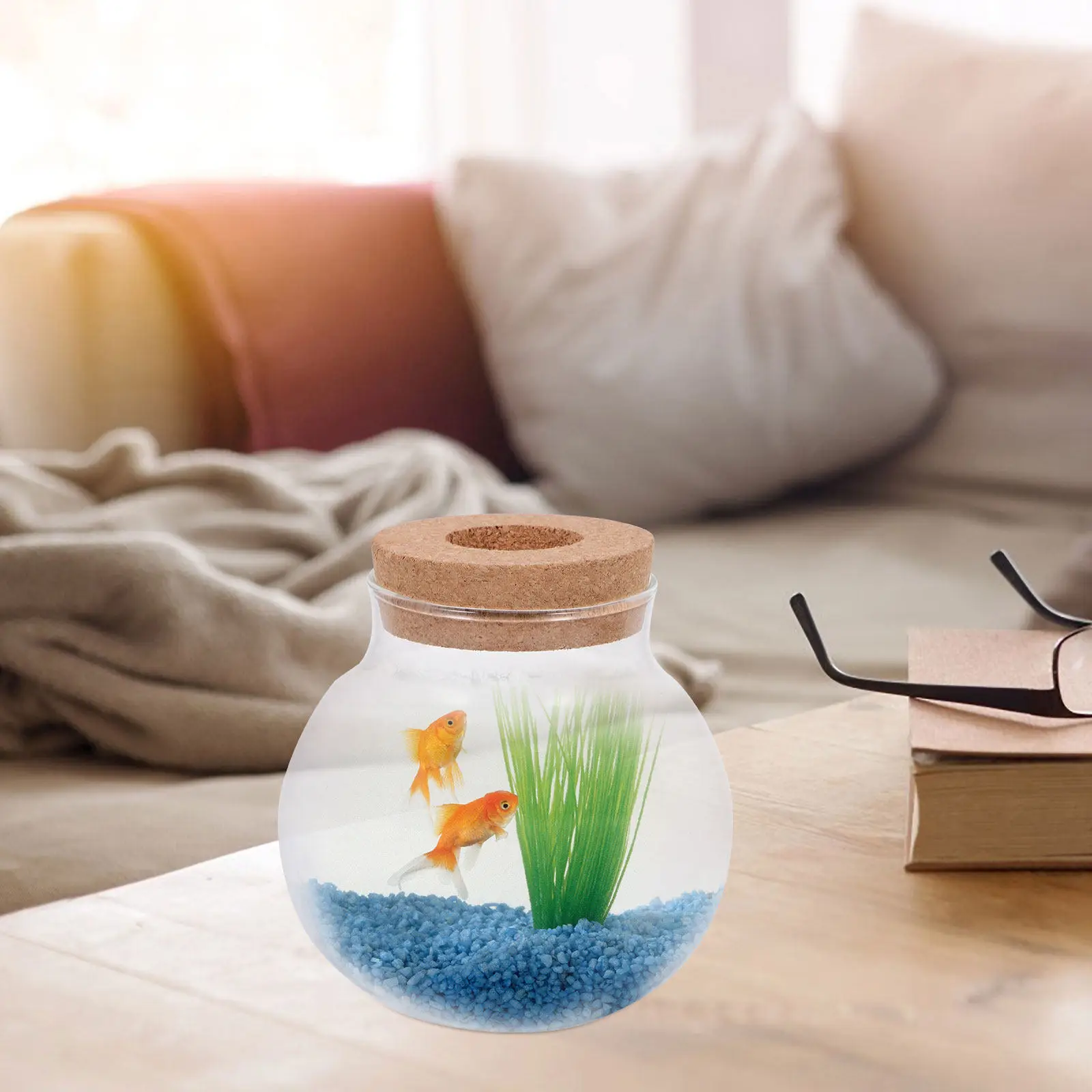 

Миниатюрный стеклянный контейнер для растений и мха, настольный стеклянный террариум, изысканный DIY-террариум для растений