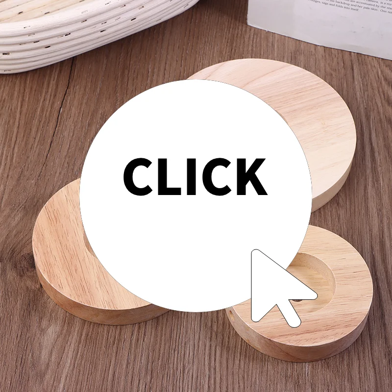 10CM 12CM 15CM Wood Table Lamp Base Round Solid Wood Display Lamp Base Light Parts Stand For DIY Table Lamp Bases