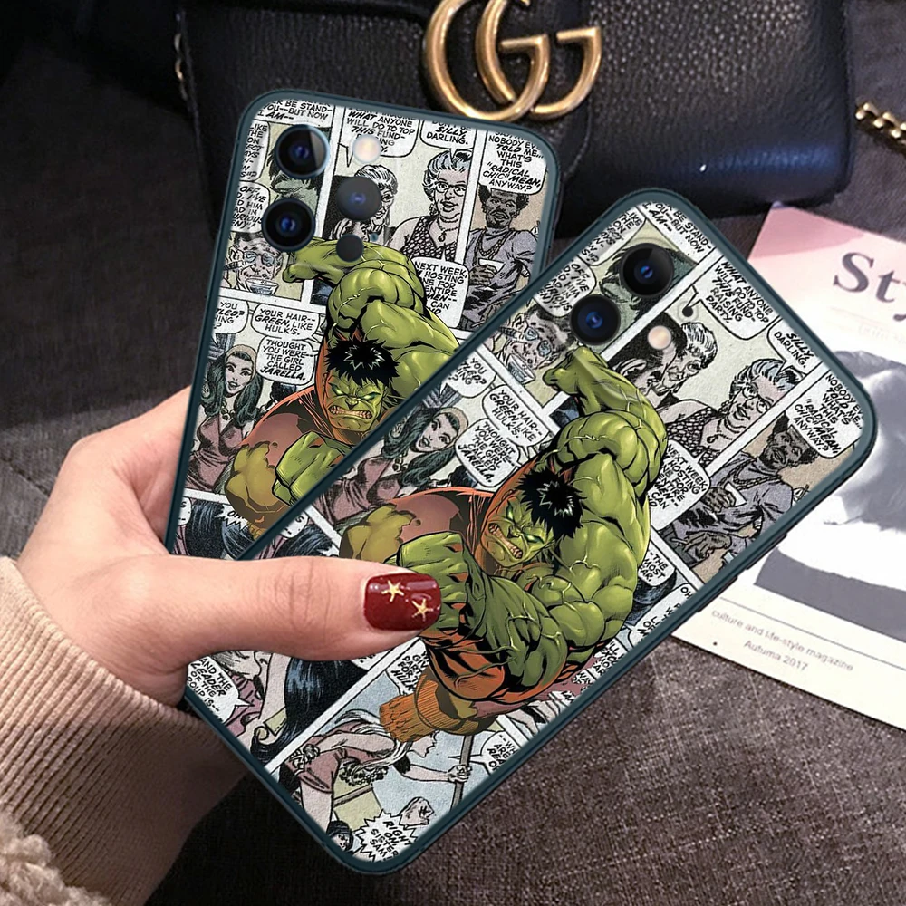 Z138 Superhero Hulkfor Soft Case for Xiaomi 10T 11 11i 11T 12 12x 8 Lite 9 9T A1 A2 A3 Poco F2 F3 M2 M3 X2 X3 X4 pro M4 C40 M5