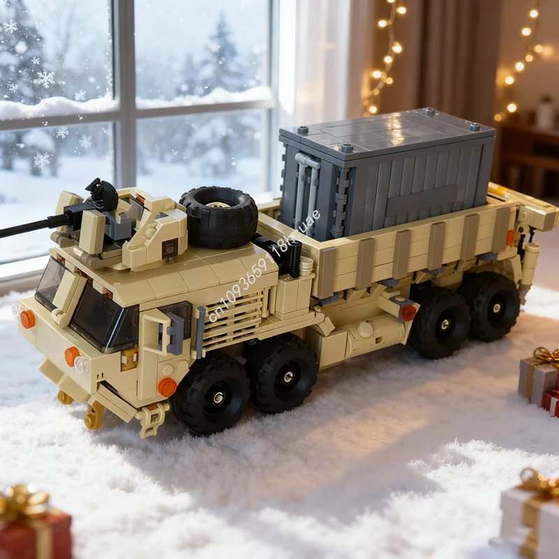 

990pcs MOC Oshkosh HEMTT Heavy Expanded Mobility Model Building Blocks Construction DIY Creative Christmas Gift Idea Toy Kids
