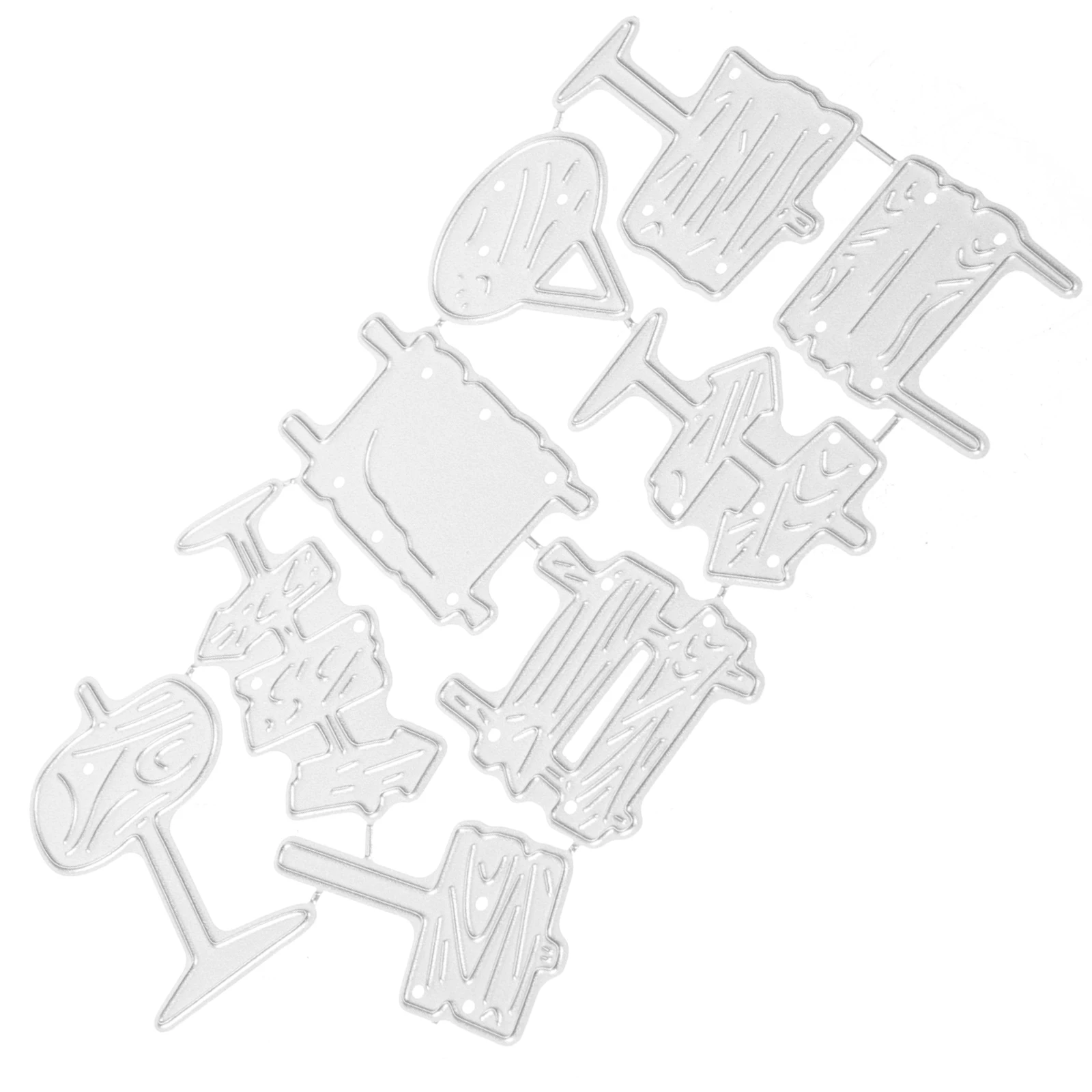 

DIY Road Sign Cutting Die Set Metal Embossing Etching Dies for Paper Craft Card Making Scrapbooking Carbon Steel Tools