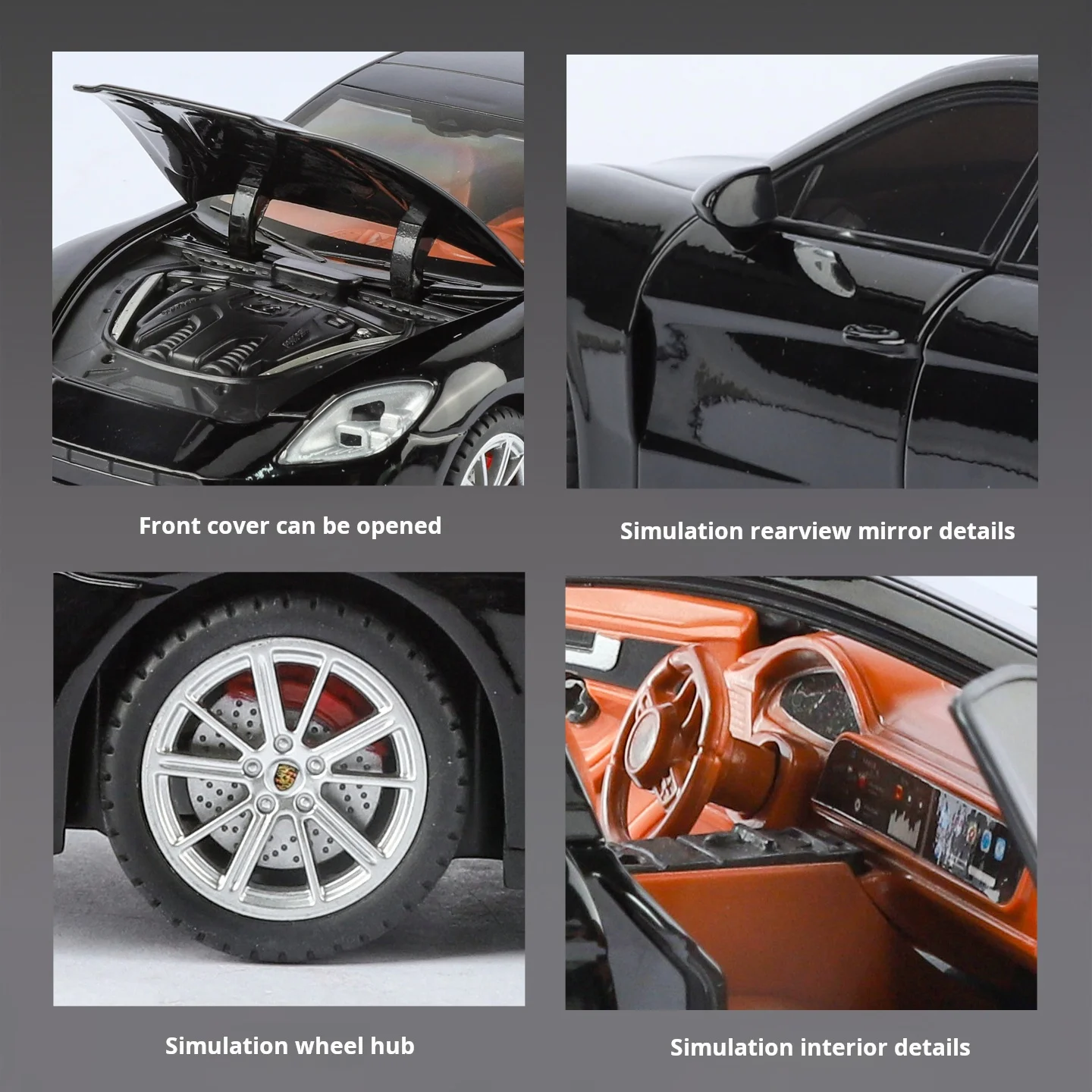 2025 New Style Officially authorized 1:24 Porsche Panamera Alloy Diecast Exquisite Model Pull Back Kid Gift Collect toy car