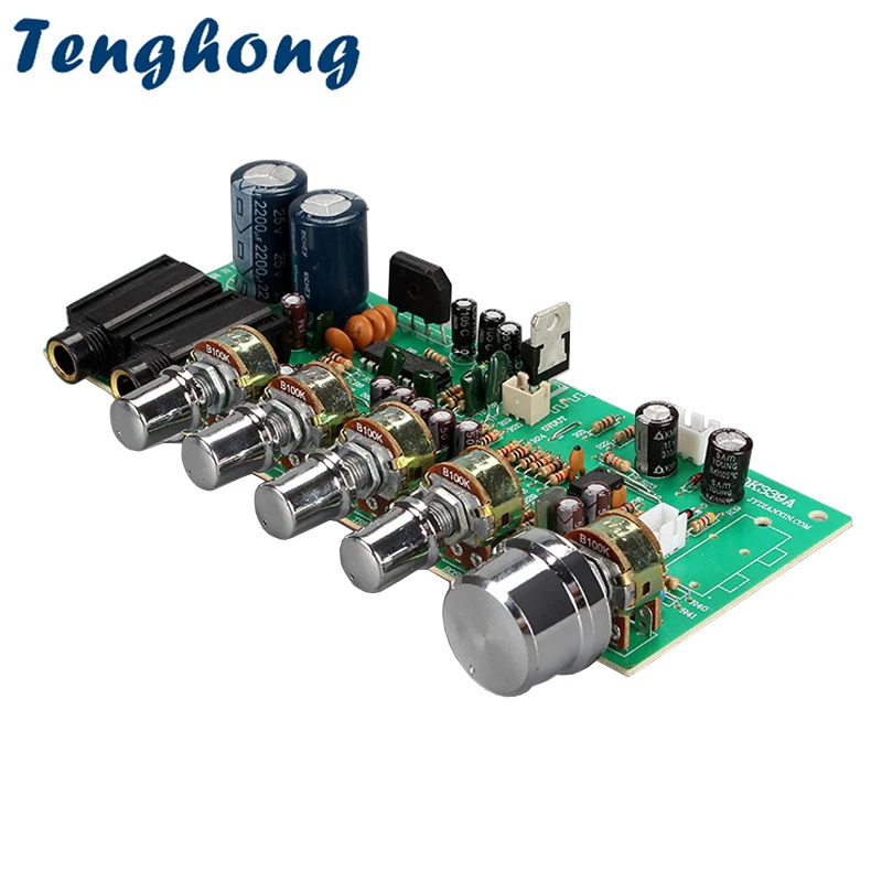 

Tenghong 1 шт. OK339 Bluetooth реверберация предусилитель тональная плата AC12-15V плата усилителя мощности регулятор громкости для домашнего кинотеатра DIY