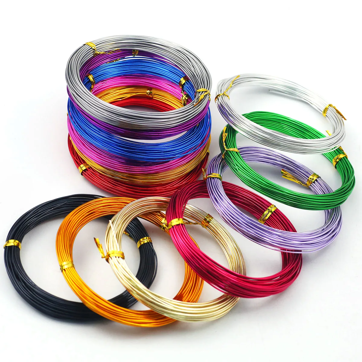 1mm Anadized Round Aluminum Wire 10 Meters Versatile Painted Aluminium Metal Wire For DIY Jewelry Making Accessories