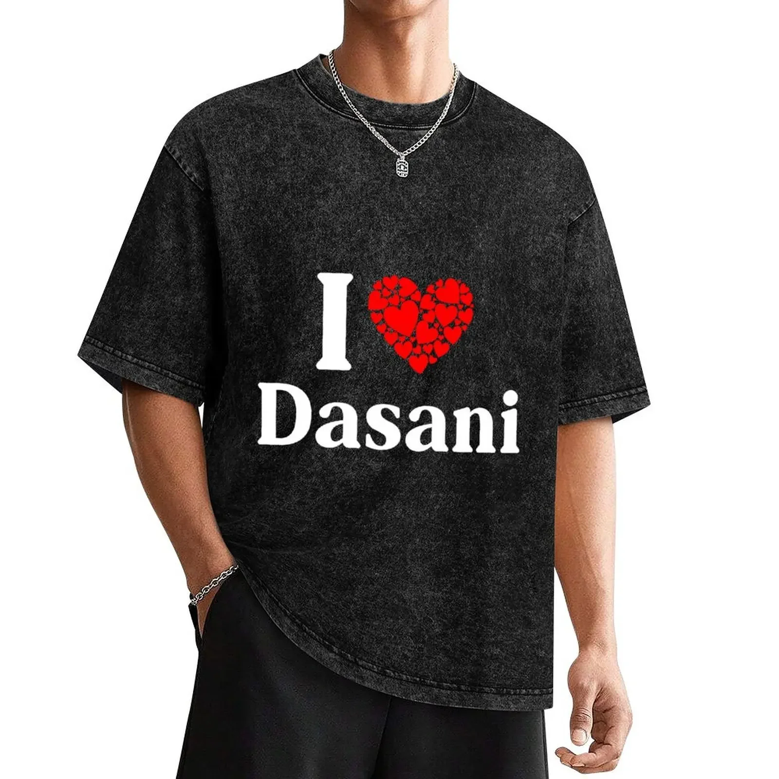 Dasani Heart - I Love Dasani T-Shirt plus size tops anime tshirt sweat quick-drying mens graphic t-shirts funny