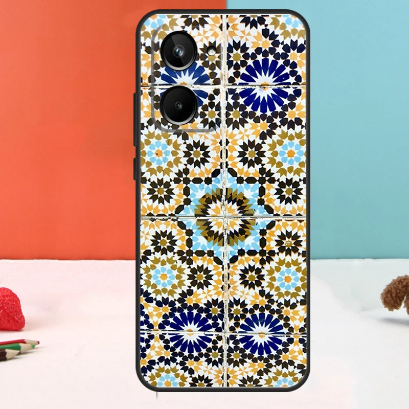 بلاط مغربي لـ Realme 15 Pro GT6 GT7 10 11 12 13 14 Pro Plus C51 C53 C55 C61 C63 C65 C67 C75 C71