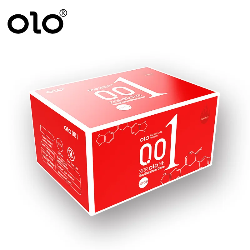 OLO Ultra Thin Condom 0.01 Feeling Penis Sleeve Hyaluronic Acids Rubber Latex Ejaculation Delay Condoms Intimate Sex Toy Product