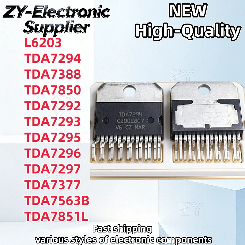 5Pcs New Original TDA7294 TDA7388 TDA7850 TDA7292 TDA7293 TDA7295 TDA7296 TDA7297 TDA7377 L6203 TDA7563B TDA7851L ZIP-15