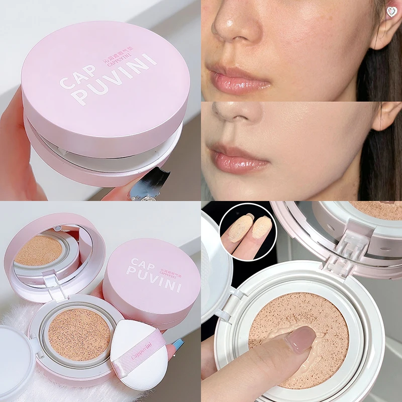 Cojín de aire corrector hidratante CC Cream, Base de maquillaje impermeable Natural, ilumina, alta cobertura, cosméticos