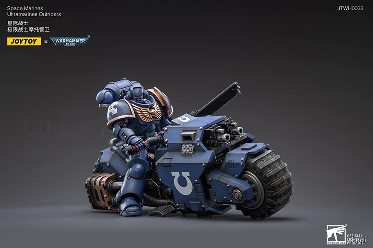 【الأصلي】JOYTOY Warhammer 40K 1/18 شخصيات الحركة مشاة البحرية الفضائية Ultramarines Outriders Brother Catonus ألعاب كلاسيكية #4