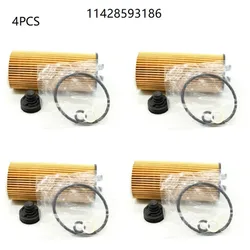 4PCS OEM 11428593186 Oil Filter High quality Engine Oil Filter For Bmw Cooper Mini N46 N20 N55 Engine