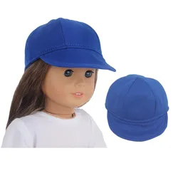 Blue Doll Hat For 18 inches American Dolls Cute Baseball Cap, Sun Hat For 43cm Baby New Born&OG Girl Dolls Accessories Toy