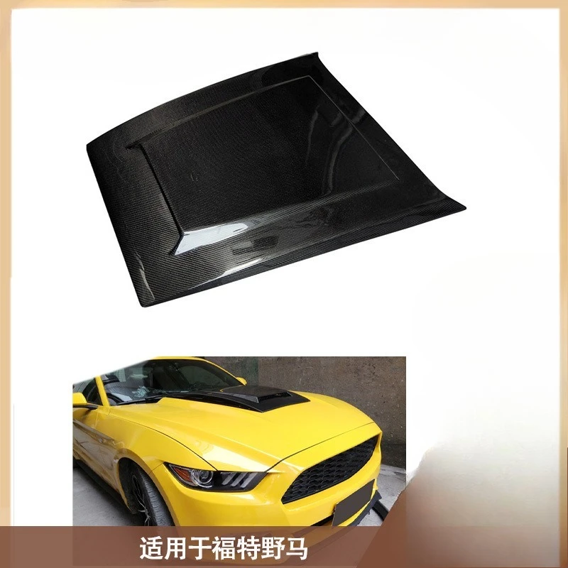

For 2015-2021 Ford Mustang Carbon Fiber Small Cover, Small Hood, Small Front Cover