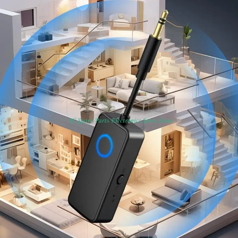 

SZ Двухрежимный Bluetooth-совместимый адаптер 5.4 с аккумулятором и передатчиком с портом 3,5 мм