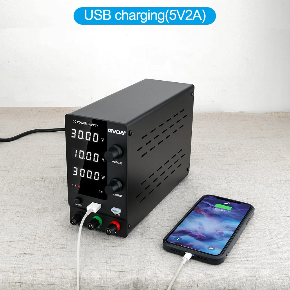 GVDA ปรับแหล่งจ่ายไฟ DC Switchable ห้องปฏิบัติการ Lab Bench แหล่งจ่ายไฟ Stabilized Switch Power Supply Stabilizer