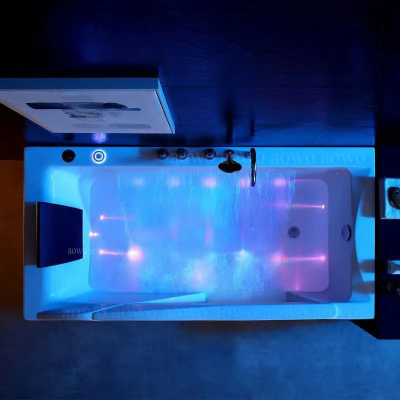 Jakuzzi Babyspa Bathtubs Waterfall With Led Lights Indoor Small Size Hotel Hot Tube Italian Style Hot Tub Basin Idromasaje Vasca