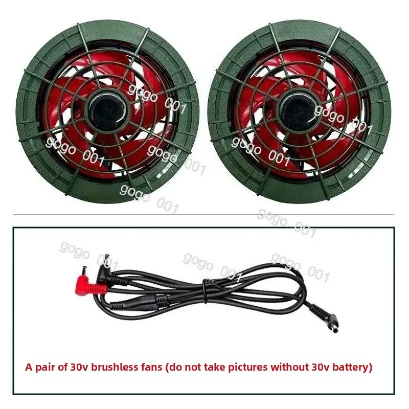 Portable Shirt Cooling Fan - 309 Brushless Motor with High Airflow, USB Rechargeable for Summer Outdoor Activities