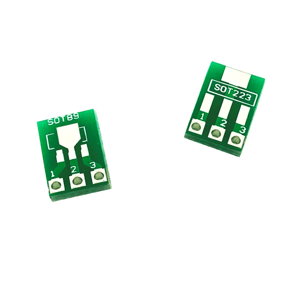 50Pcs SOT223 SOT89 SOT-89 SOT22-3 Turn SIP3 Double-Side SMD Turn To DIP Adapter Converter Plate SOT SIP IC Socket PCB Board Diy