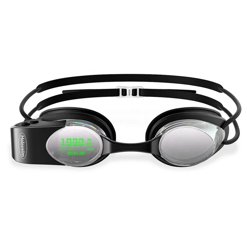 

New Technology HD Anti-Fog Smart Racing Goggles For Adults Real-time Near-Eye Display Swimming Data Training Competition Glasses