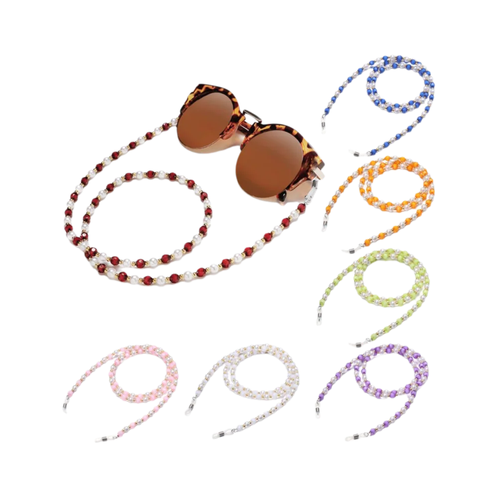 

Vintage Pearl Beads Glasses Necklace Eyeglass Lanyard Glasses Chain Eye wear Accessories