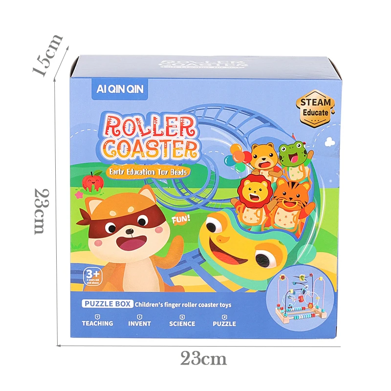 Kleurrijk dierlijk kraaldoolhof, STEM-leerspeelgoed, voor wiskundige vaardigheden, voor fantasierijk spelen